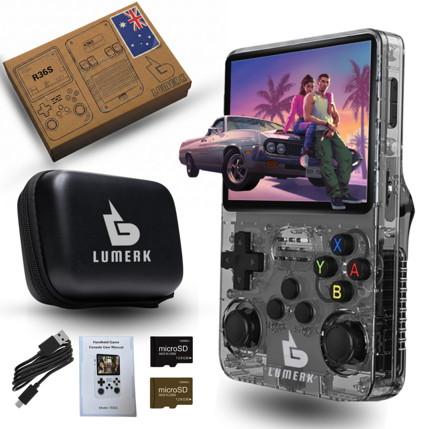 R36S Handheld Retro Game Console