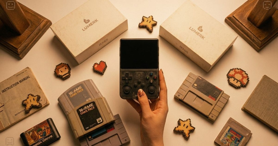 R36S button layout guide - R36S retro gaming handheld console by Lumerk