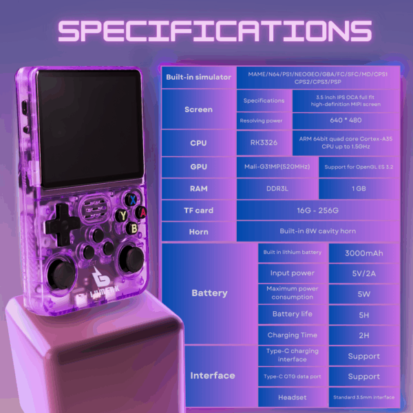 Lumerk R36S Retro Game Console - Image 6