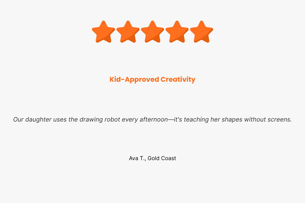 5-star customer review Ava T., Gold Coast